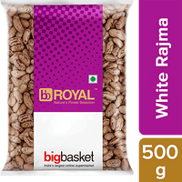 bb Royal Rajma/Capparadavare - White/Chitra, 500 g Pouch - GROFOO