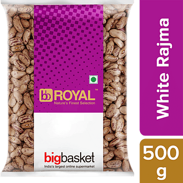 bb Royal Rajma/Capparadavare - White/Chitra, 500 g Pouch - GROFOO