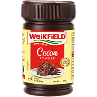 Weikfield Cocoa Powder - Low Fat Pure Cocoa Powder, 50 g Polyjar - GROFOO