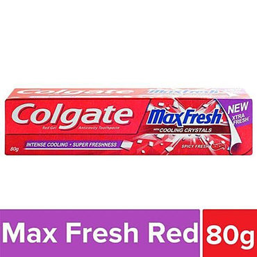 Colgate MaxFresh Anticavity Toothpaste Gel - Spicy Fresh, 80 g - GROFOO