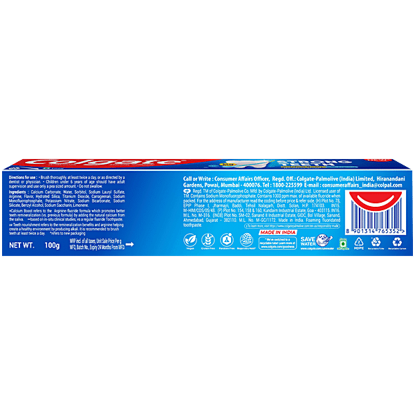 Colgate Strong Teeth Anticavity Toothpaste, 100 g - GROFOO