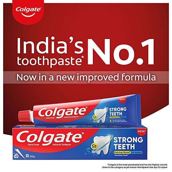 Colgate Strong Teeth Anticavity Toothpaste, 100 g - GROFOO