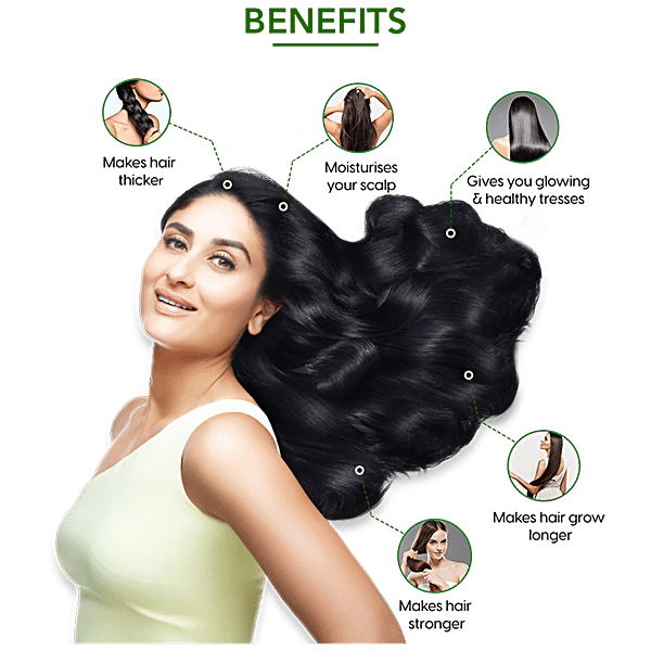 Dabur Amla Hair Oil - For Stronger, Longer & Thicker Hair, Rich In Vitamin C, 90 ml - GROFOO