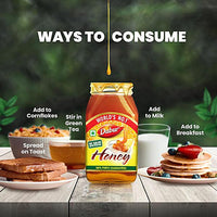 Dabur 100% Pure Honey - Worlds No.1 Honey Brand With No Sugar Adulteration, 50 g Bottle - GROFOO