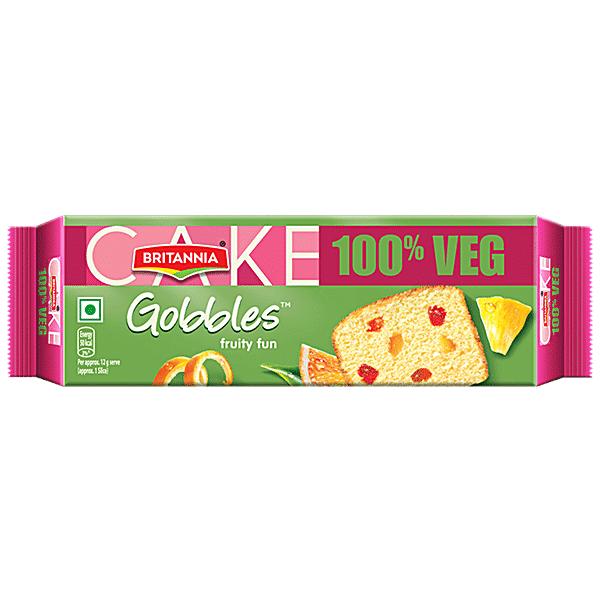 Britannia Gobbles 100% Veg Bar Cake, 60 g - GROFOO