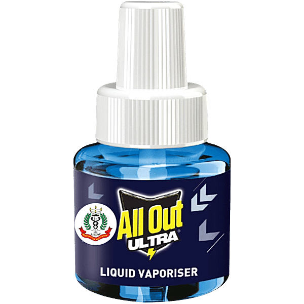 All Out Ultra Liquid Vaporizer Mosquito Repellent Refill - Kills Dengue, Malaria, &amp; Chikungunya Mosquitoes, 45 ml - GROFOO