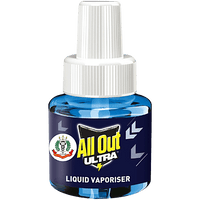 All Out Ultra Liquid Vaporizer Mosquito Repellent Refill - Kills Dengue, Malaria, &amp; Chikungunya Mosquitoes, 45 ml - GROFOO