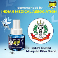 All Out Ultra Liquid Vaporizer Mosquito Repellent Refill - Kills Dengue, Malaria, &amp; Chikungunya Mosquitoes, 45 ml - GROFOO