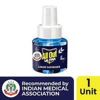 All Out Ultra Liquid Vaporizer Mosquito Repellent Refill - Kills Dengue, Malaria, &amp; Chikungunya Mosquitoes, 45 ml - GROFOO