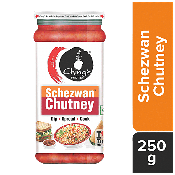 Ching's Secret Schezwan Chutney, 250 g Jar - GROFOO