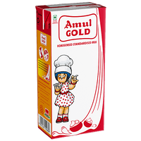 Amul Gold Homogenised Standardised Milk, 1 L - GROFOO