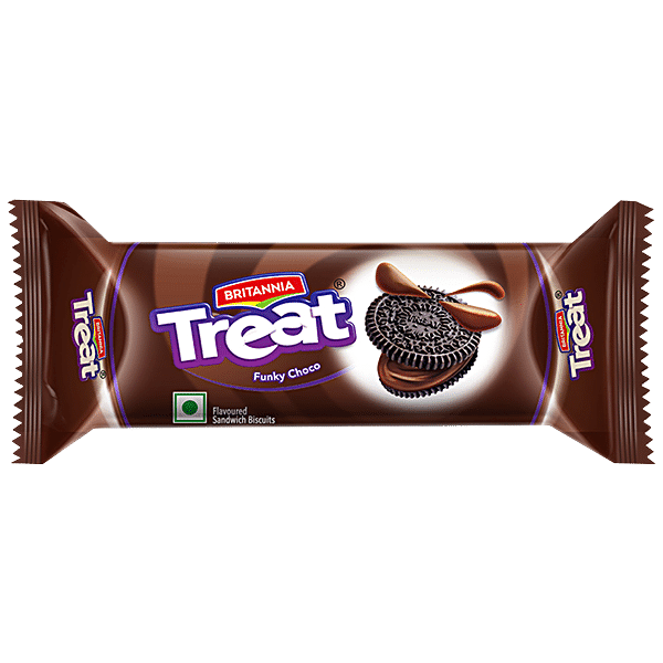 Britannia Treat - Funky Choco Biscuits, 12x60 g Multipack - GROFOO