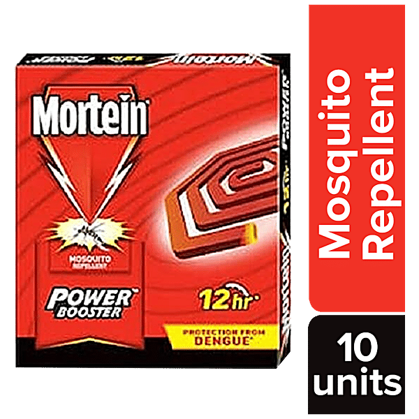 Mortein Power Booster Mosquito Repellent Coil, Pleasant Fragrance, 10 pcs Carton - GROFOO