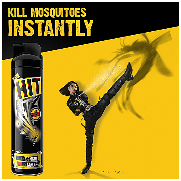 HIT Mosquito & Fly Killer Spray, 200 ml - GROFOO