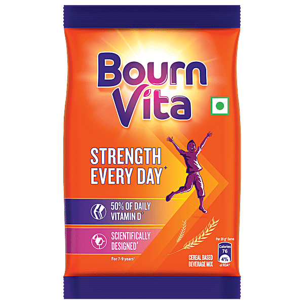 Bournvita Chocolate Nutrition Drink, 75 g Pouch - GROFOO