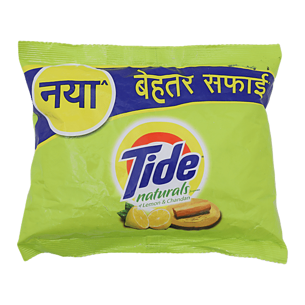 Tide Naturals Detergent Powder - Lemon & Chandan, 500 g - GROFOO