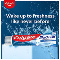 Colgate MaxFresh Blue Gel Anticavity Toothpaste - Peppermint Ice, 81 g - GROFOO