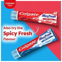 Colgate MaxFresh Blue Gel Anticavity Toothpaste - Peppermint Ice, 81 g - GROFOO