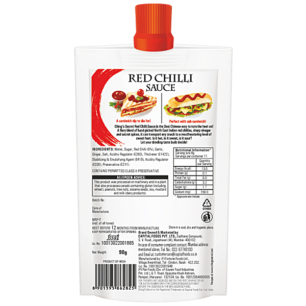 Ching's Secret Secret Red Chilli Sauce, 90 g - GROFOO