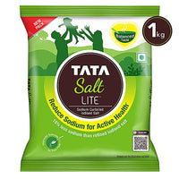 Tata Salt Lite - 15% Low Sodium Iodised Salt, For Healthy Lifestyle, 1 kg Pouch - GROFOO