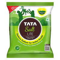 Tata Salt Lite - 15% Low Sodium Iodised Salt, For Healthy Lifestyle, 1 kg Pouch - GROFOO