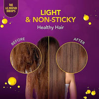 Bajaj Almond Drops Non-Sticky Hair Oil - For Healthy & Beautiful Hair, With 6X Vitamin E Nourishment, 45 ml - GROFOO