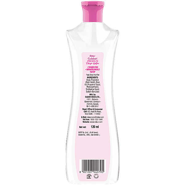 Dabur Gulabari Premium Rose Water, 120 ml - GROFOO