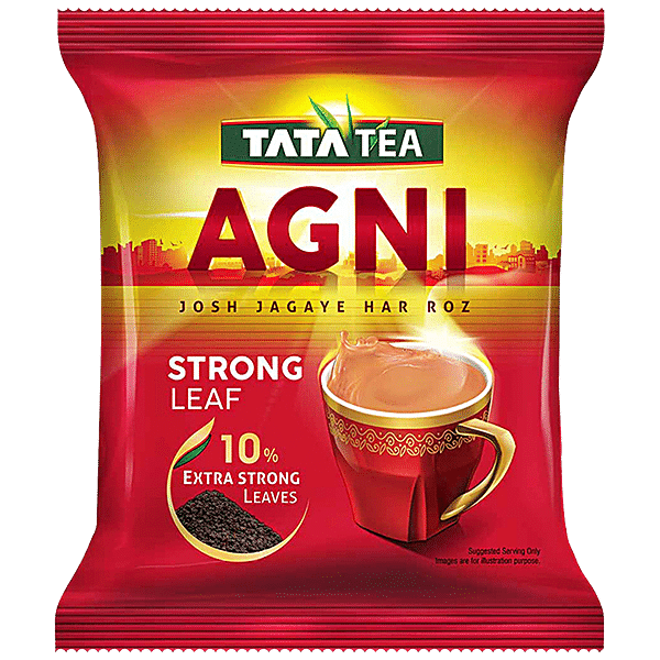 Tata Tea Agni Special Blend Tea - 10% Extra Strong Leaves, Perfect Aroma & Taste, 250 g Pack - GROFOO