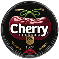 Cherry Blossom Wax Shoe Polish, Black, 40 g - GROFOO