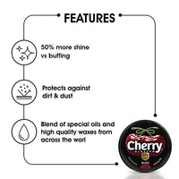 Cherry Blossom Wax Shoe Polish, Black, 40 g - GROFOO