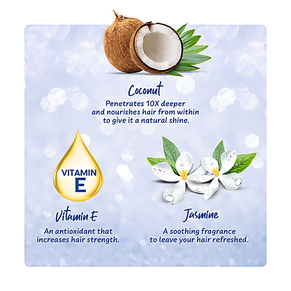 Parachute  Advansed Jasmine Coconut Hair Oil With Vitamin E - Non-Sticky, For Healthy Shiny Hair, 90 ml Bottle - GROFOO