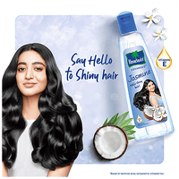 Parachute  Advansed Jasmine Coconut Hair Oil With Vitamin E - Non-Sticky, For Healthy Shiny Hair, 90 ml Bottle - GROFOO