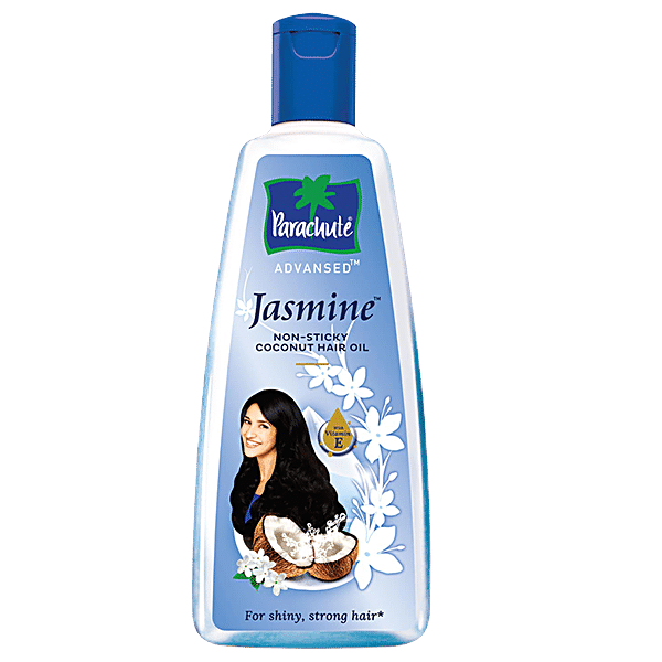 Parachute  Advansed Jasmine Coconut Hair Oil With Vitamin E - Non-Sticky, For Healthy Shiny Hair, 190 ml - GROFOO