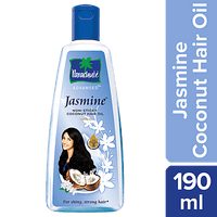 Parachute  Advansed Jasmine Coconut Hair Oil With Vitamin E - Non-Sticky, For Healthy Shiny Hair, 190 ml - GROFOO