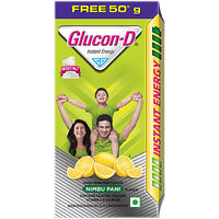 Glucon-D Instant Energy Nutrition Drink - Nimbu Pani, 75 g (Get 50 g Free) - GROFOO