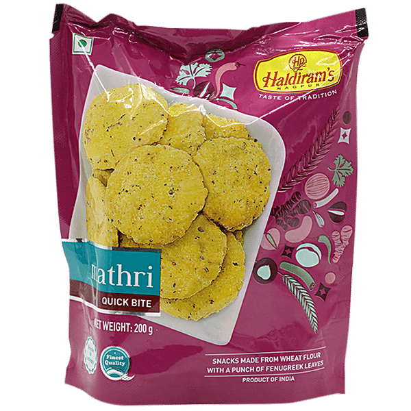 Haldiram's Namkeen - Mathri, 200 g Pouch - GROFOO