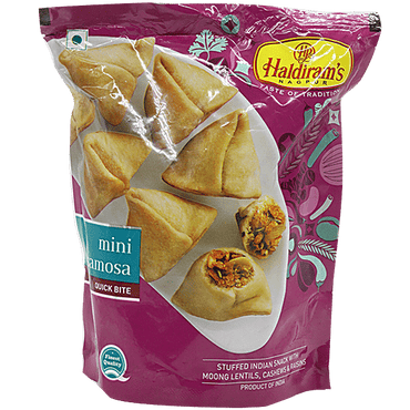 Haldiram's Namkeen - Mini Samosa, 200 g Pouch - GROFOO