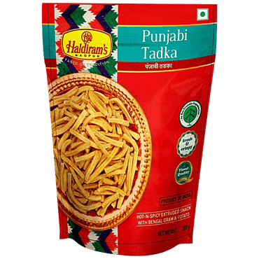 Haldiram's Namkeen - Spicy, Crunchy, Punjabi Tadka, 200 g Pouch - GROFOO