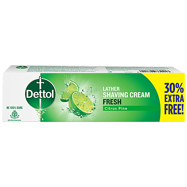 Dettol Shaving Cream - Fresh, 78 g - GROFOO