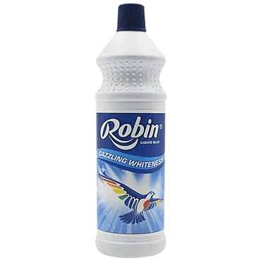 Robin Dazzling White Fabric Whitener, Liquid Blue, 150 ml - GROFOO