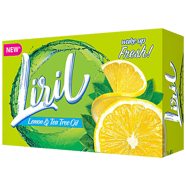 Liril Lemon & Tea Tree Oil Soap, 75 g carton - GROFOO