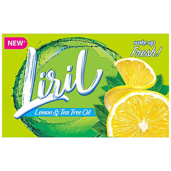 Liril Lemon & Tea Tree Oil Soap, 75 g carton - GROFOO