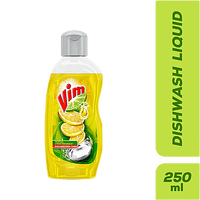 Vim Dishwash Liquid Gel Lemon, 250 ml Bottle - GROFOO