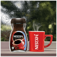 Nescafe  Classic 100% Pure Instant Coffee Powder, 24 g Jar - GROFOO