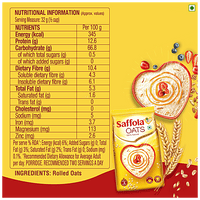 Saffola Oats, 500 g Pouch - GROFOO