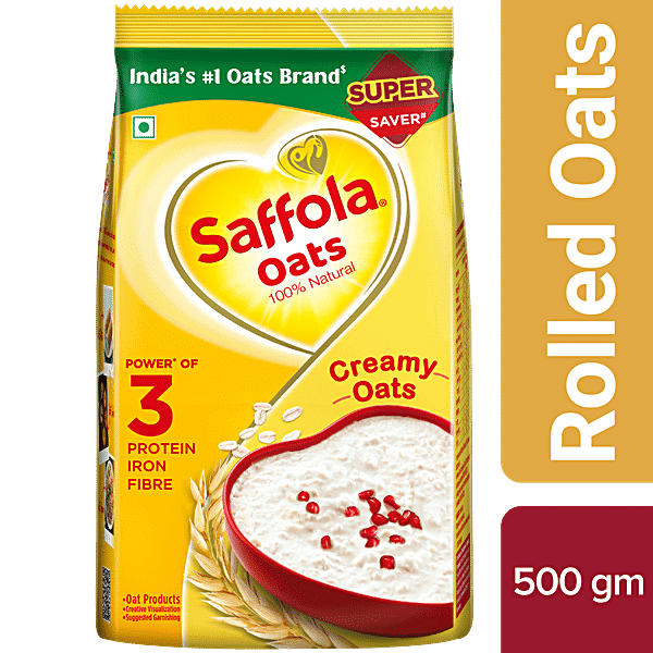 Saffola Oats, 500 g Pouch - GROFOO