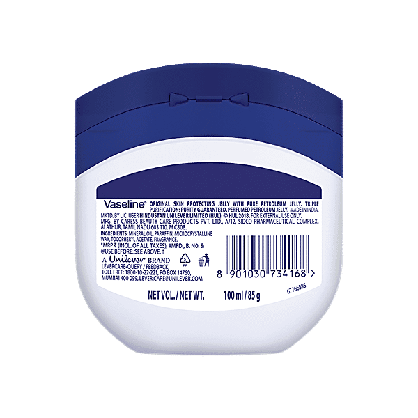 Vaseline Original Skin Protecting Jelly - Dry Skin, With Petroleum Jelly, 42 g - GROFOO