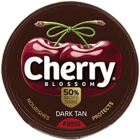 Cherry Blossom Wax Shoe Polish, Dark Tan, 40 g - GROFOO