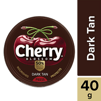 Cherry Blossom Wax Shoe Polish, Dark Tan, 40 g - GROFOO