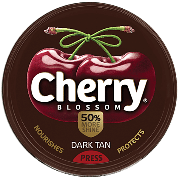 Cherry Blossom Wax Shoe Polish, Dark Tan, 15 g - GROFOO